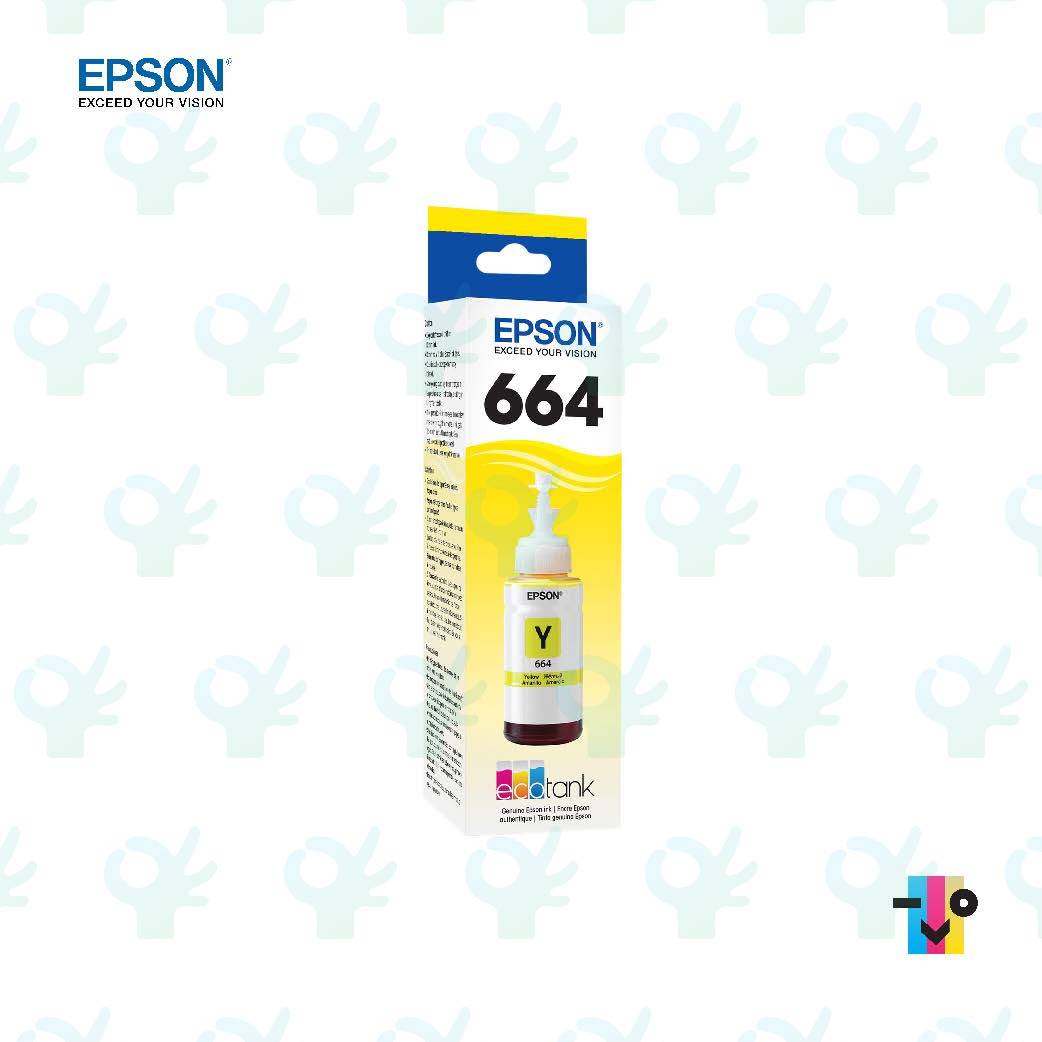 Epson Ink Bottle T664 (T6641/T6642/T6643/T6644) 70ML Black/Cyan/Magenta