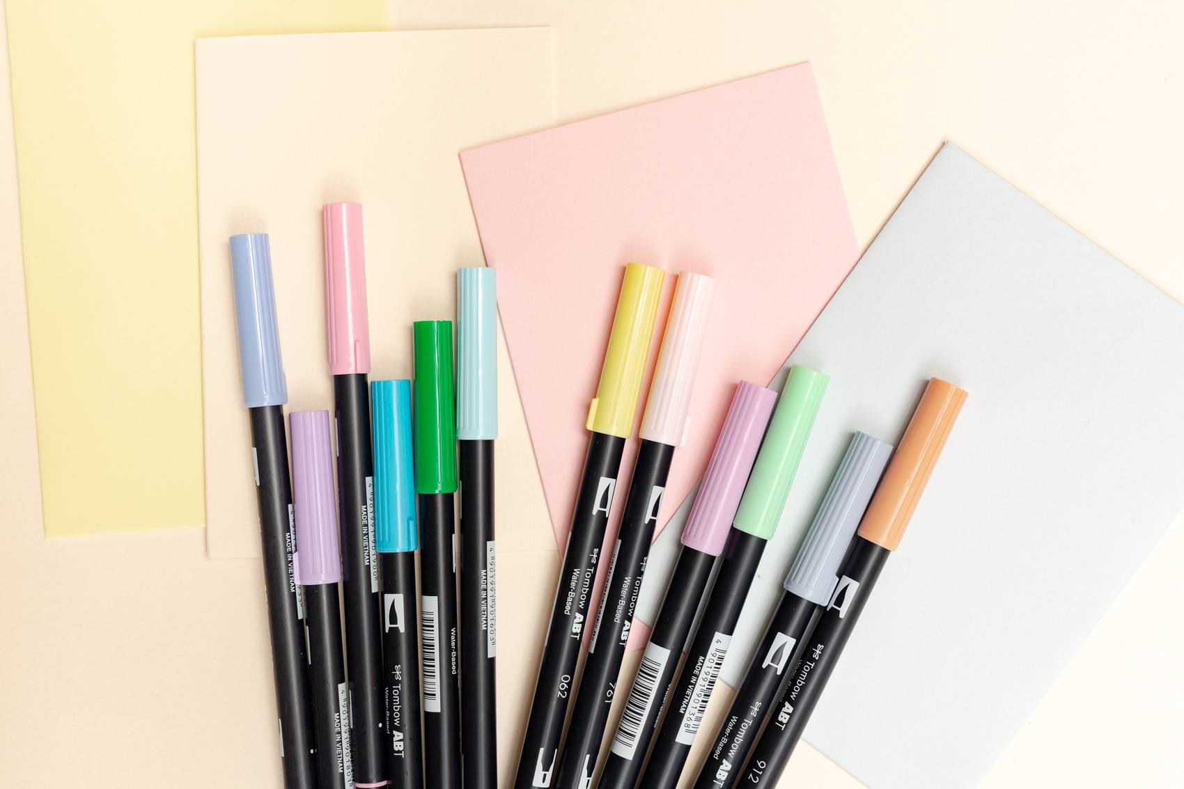 Tombow ABT Dual Tips Drawing & Calligraphy Brush Pen (10 Colour Set