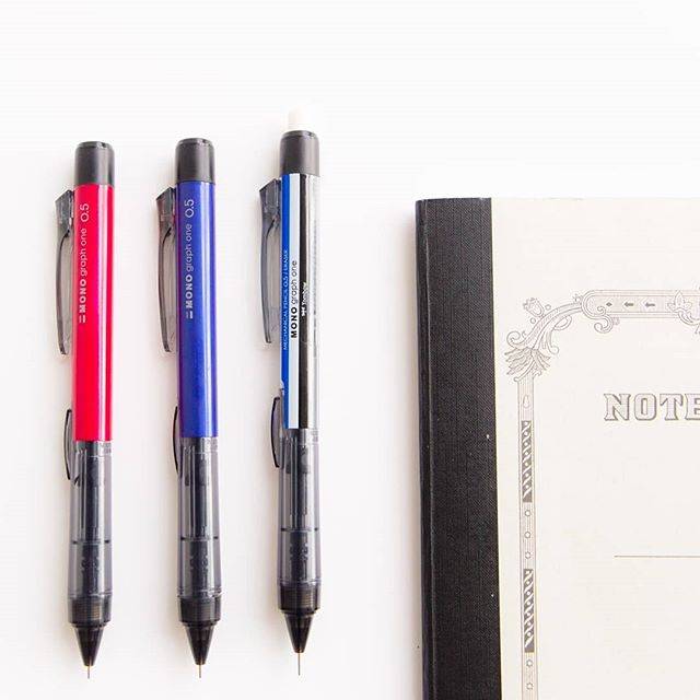 Tombow “Mono Graph One” Mechanical Pencil 0.5MM (Standard/Blue/Lime/Pink/White/Black)