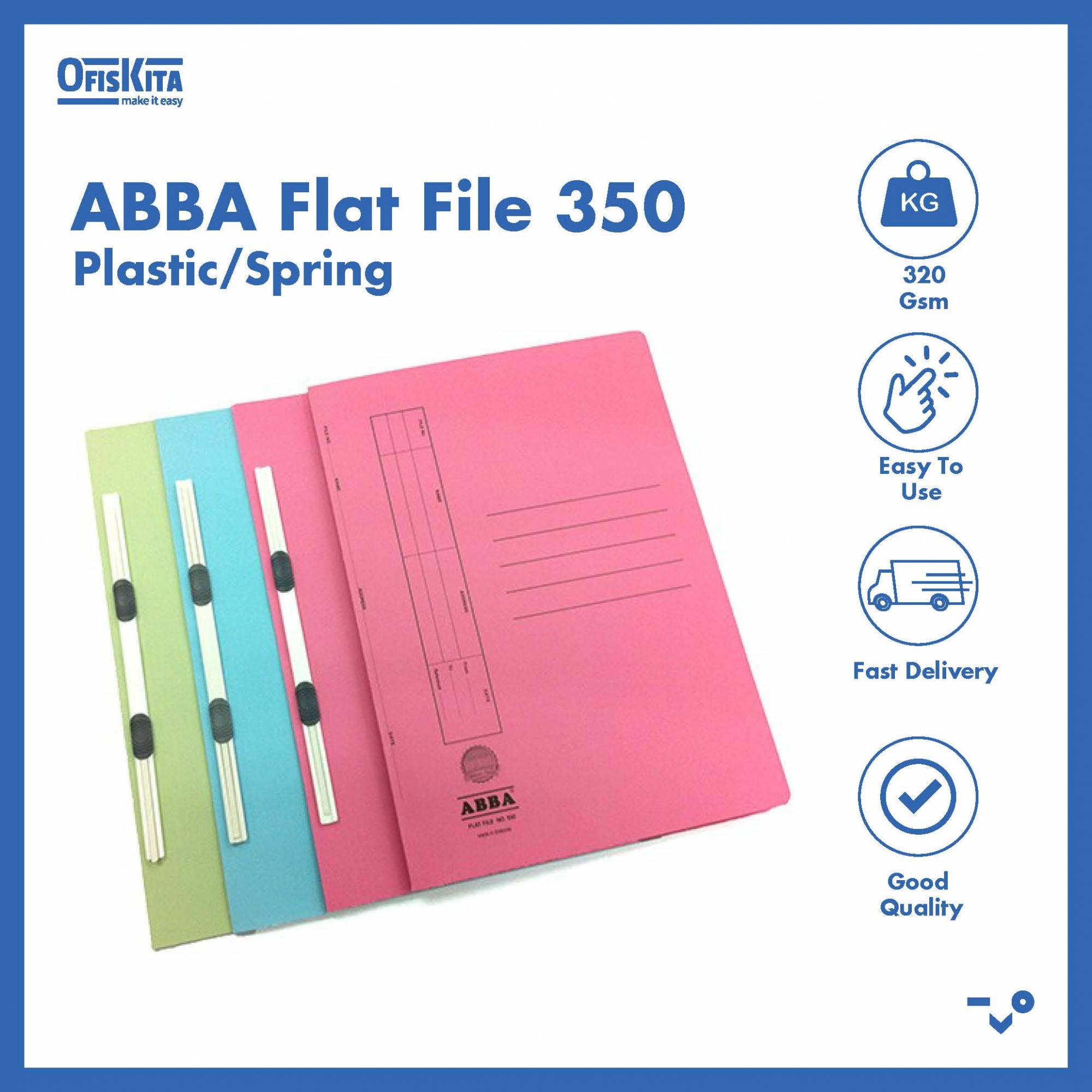 ABBA Flat File 350 Plastic / Spring