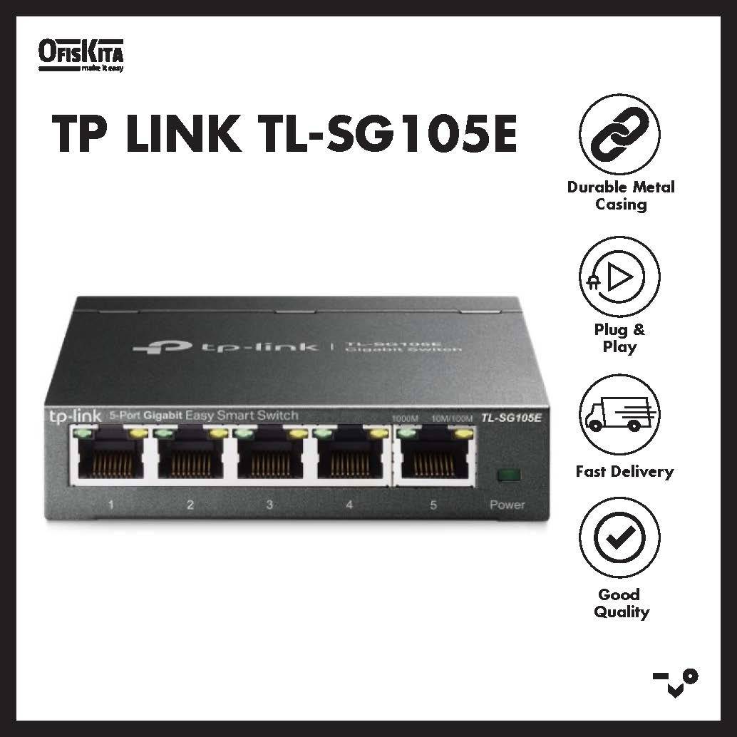 Ofiskita TP Link 5Port Gigabit Easy Smart Network Switch TLSG105E