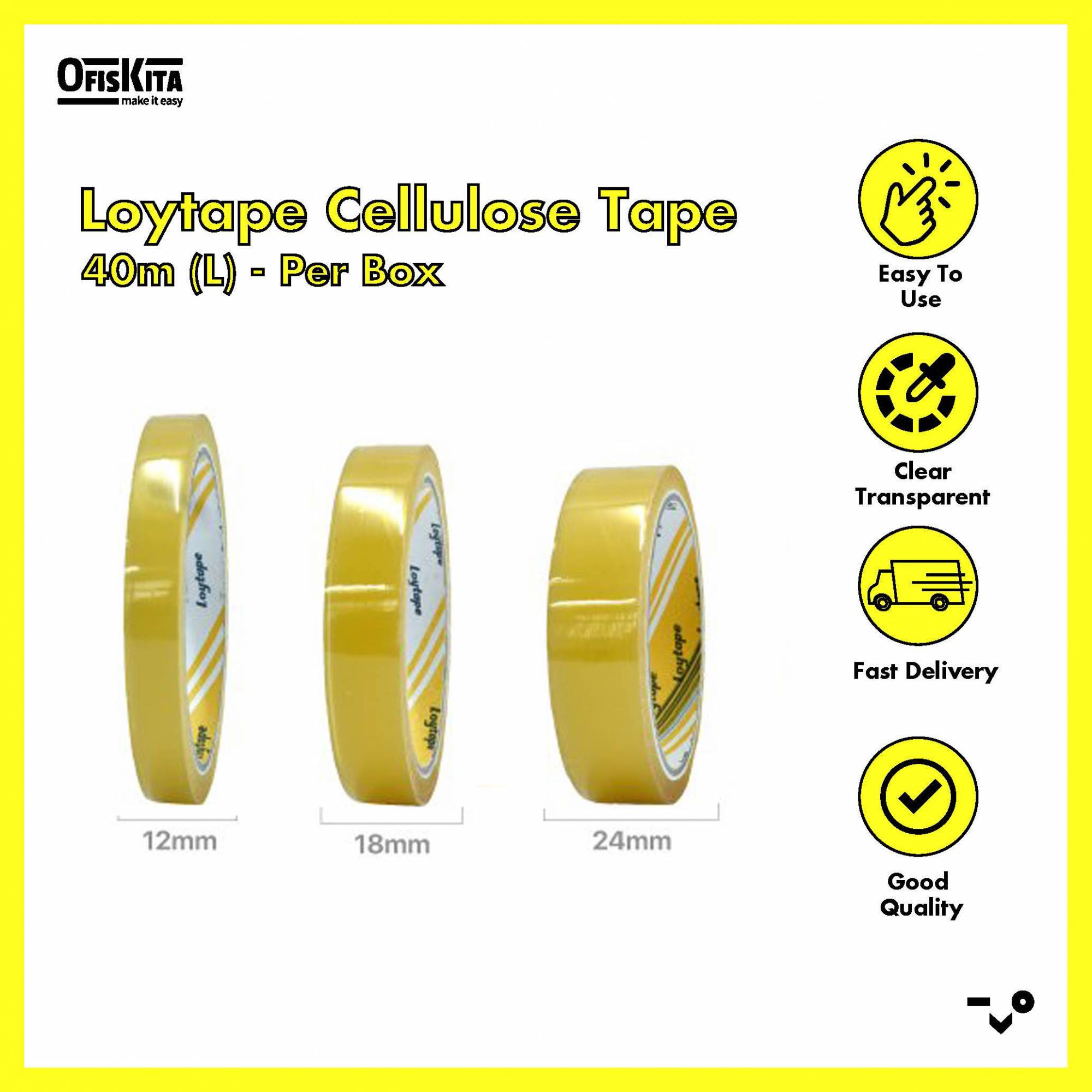 Ofiskita Loytape Cellulose Tape 40m (L) Per Box
