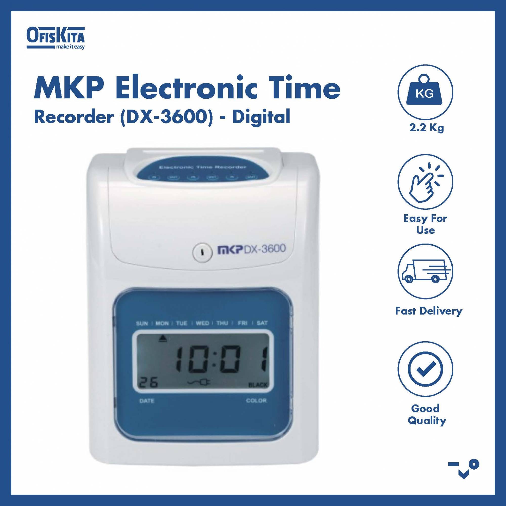 Ofiskita MKP Electronic Time Recorder (DX3600) Digital