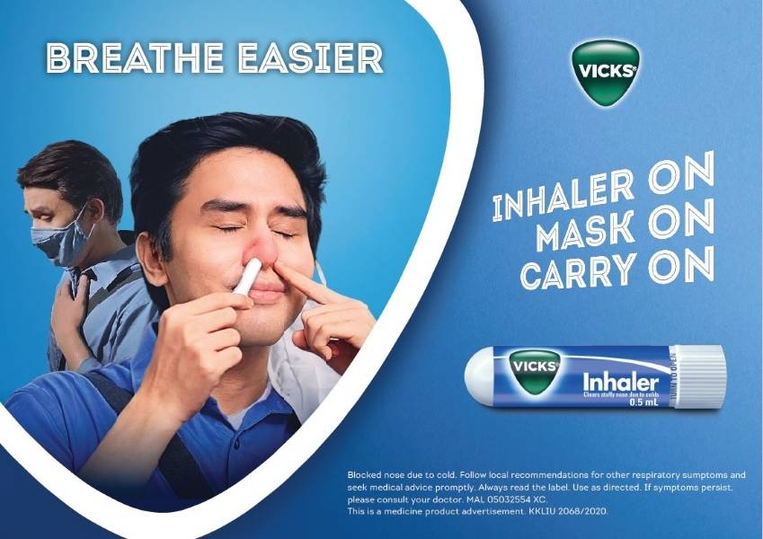 Ofiskita Vicks Inhaler Clears Stuffy Nose Camphor + Menthol 0.5ML