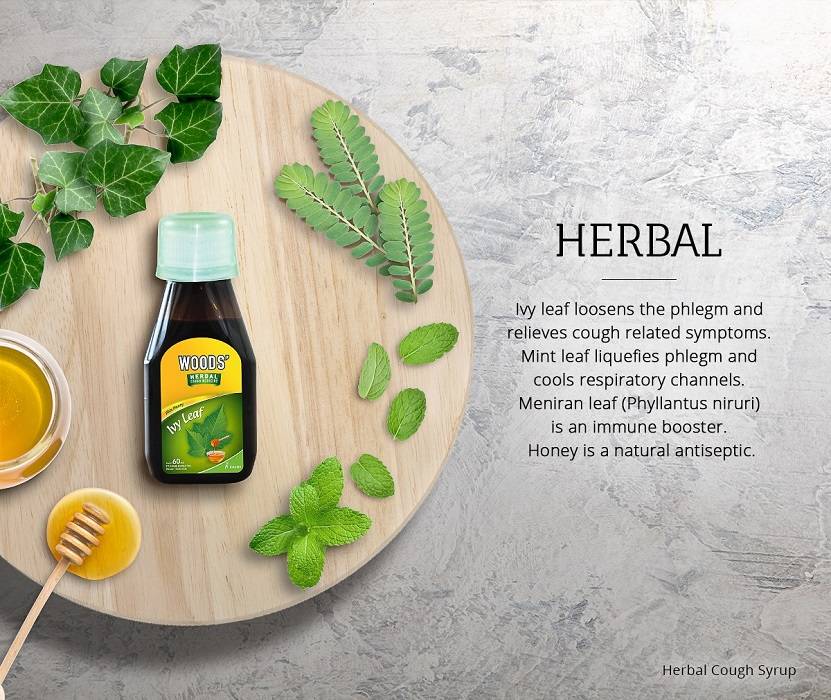 Ofiskita Wood's Herbal Cough Syrup Ivy Leaf 60ML