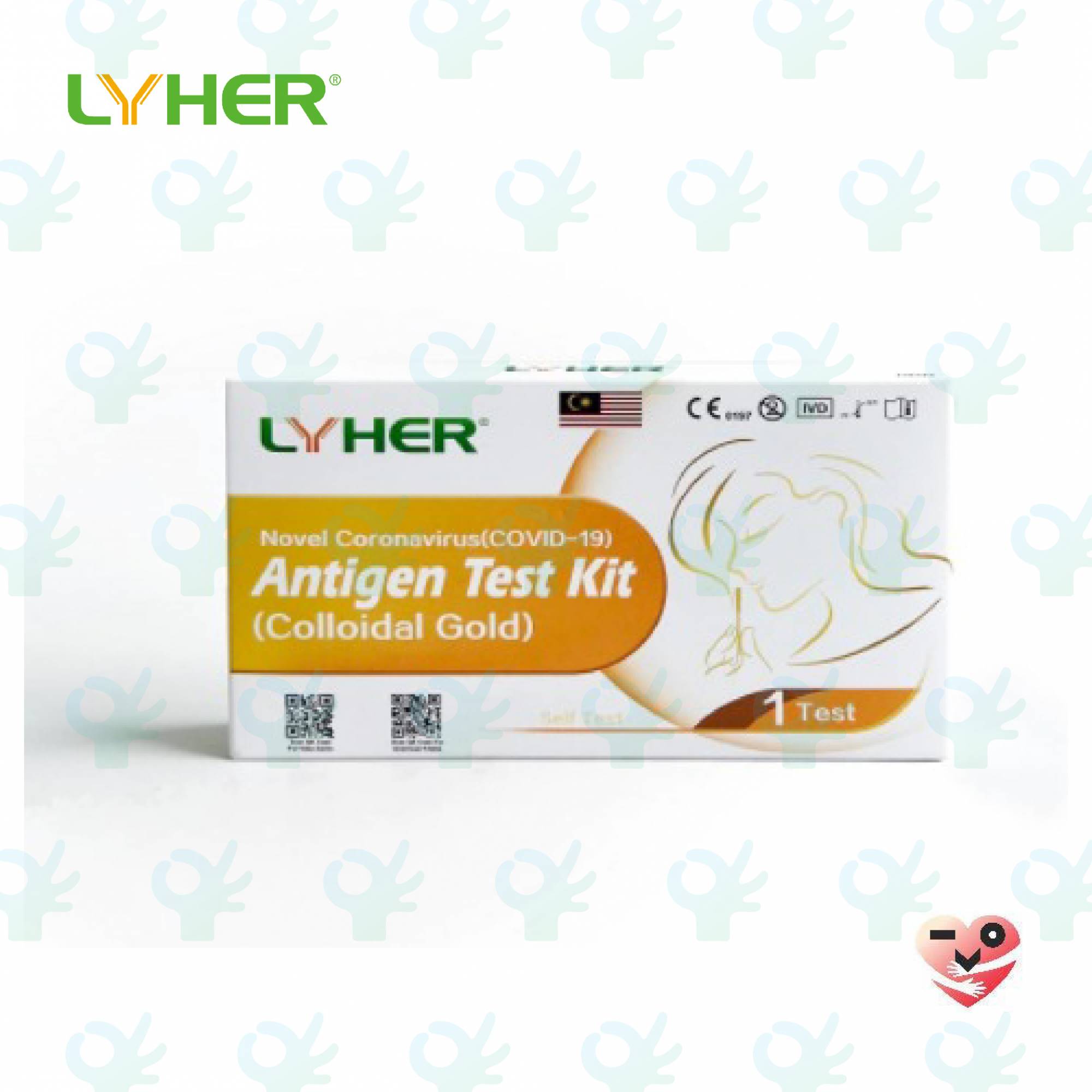 Ofiskita Lyher Novel Coronavirus (COVID19) Antigen Test Kit Colloidal Gold (Saliva & Nasal