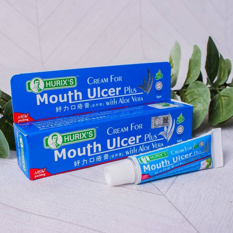 Ofiskita Hurix's Cream For Mouth Ulcer Plus With Aloe Vera 5G