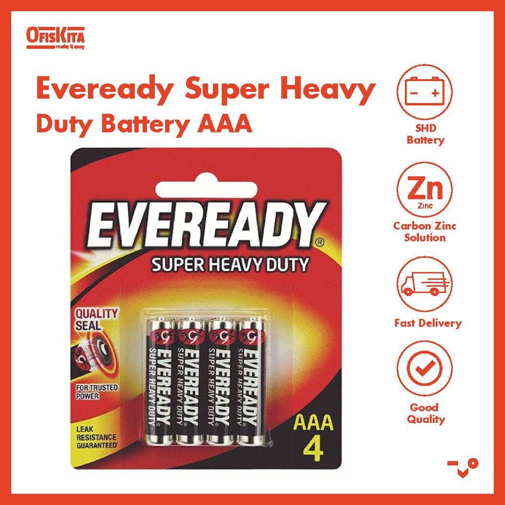 Ofiskita Eveready Super Heavy Duty Battery AAA 1.5V (4 Units)