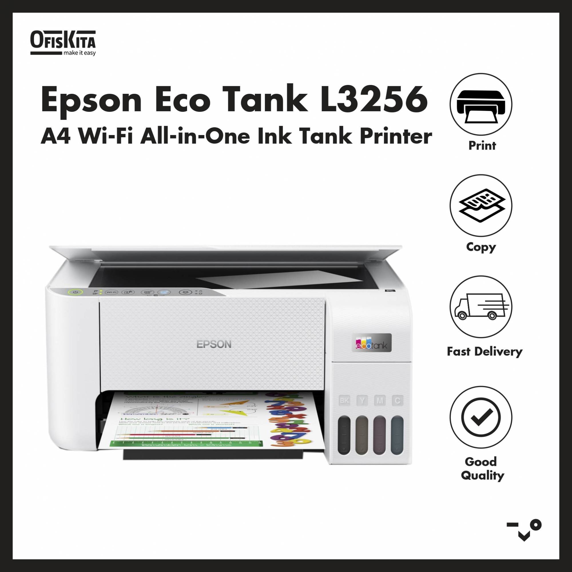 Ofiskita | Epson Eco Tank L3256 A4 Wi-Fi All-in-One Ink Tank Printer