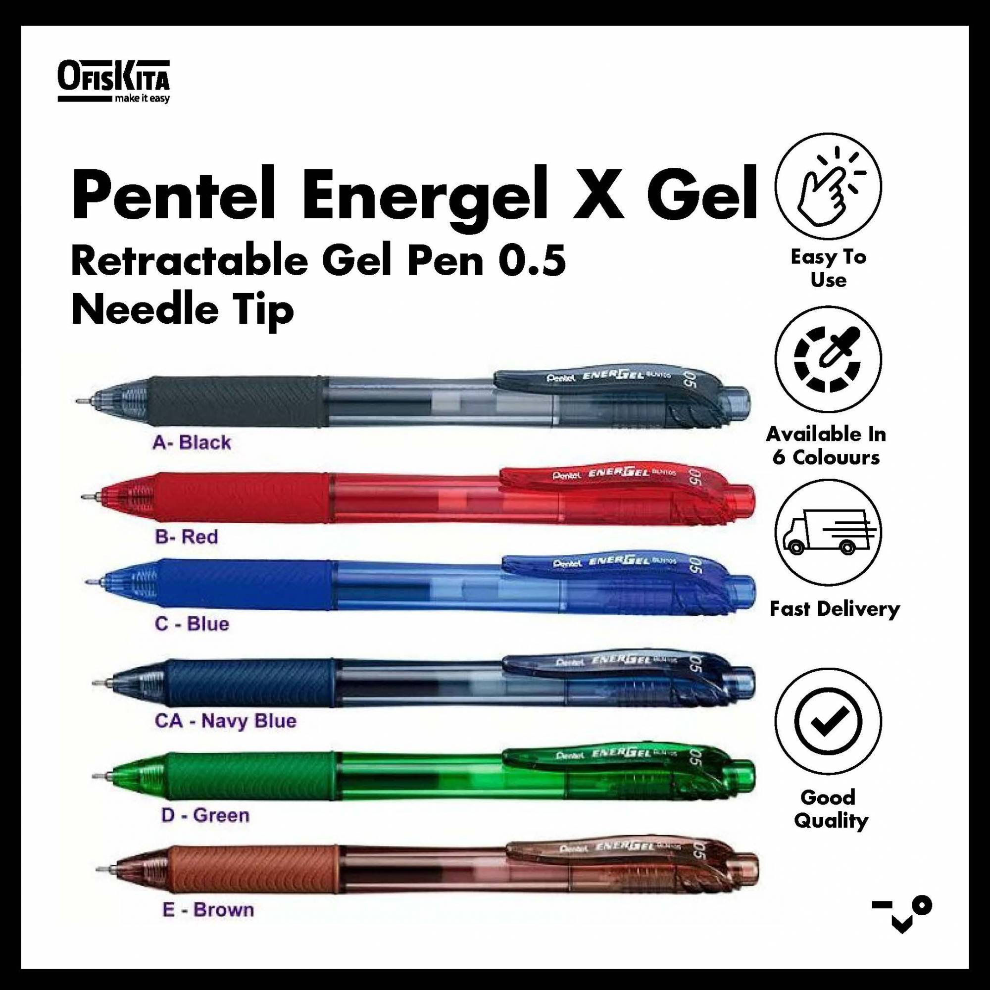 Pentel bln105 clearance
