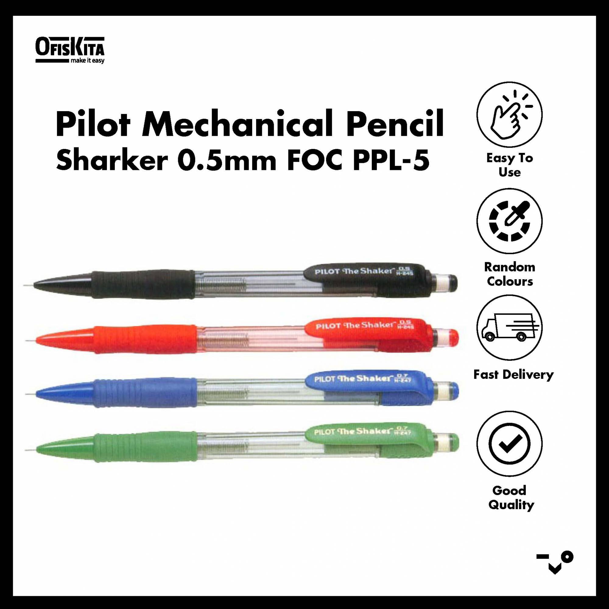 Ofiskita Pilot Mechanical Pencil Sharker 0.5mm FOC PPL5