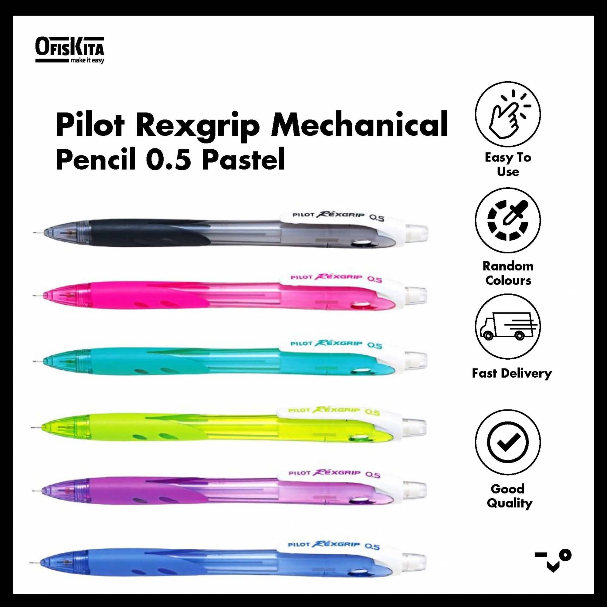 Ofiskita Pilot Rexgrip Mechanical Pencil 0.5 Pastel