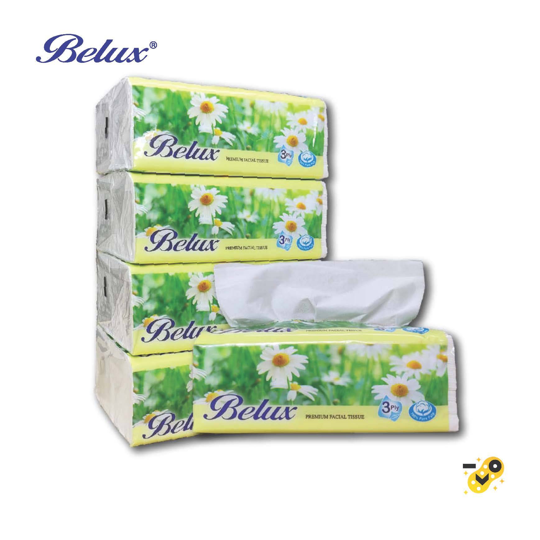 Ofiskita Belux Soft Pack Facial Tissue Paper 3 Ply (130 Pulls)