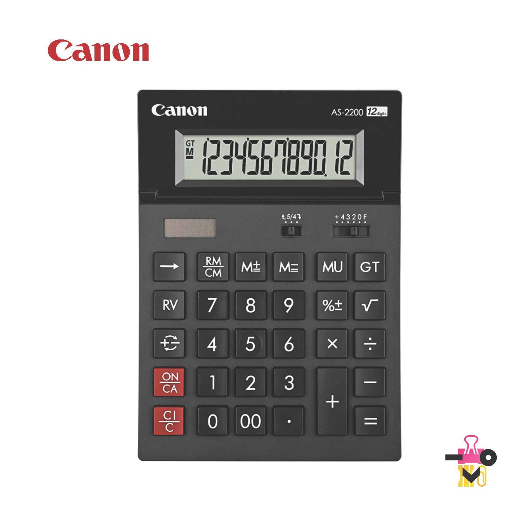 Ofiskita Canon Desktop Calculator 12 Digits (AS2200)