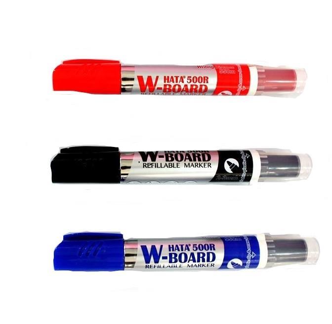 Hata Refillable Whiteboard Marker 500R Black/Blue/Red