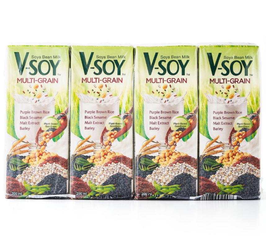 Ofiskita VSoy Multi Grain Soya Bean Milk 4 Packs X 200ML