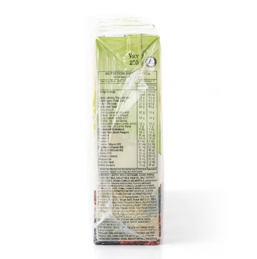 Ofiskita VSoy Multi Grain Soya Bean Milk 4 Packs X 200ML