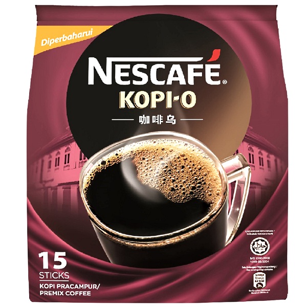 Ofiskita Nescafe Kopi O Coffee 15 Sticks Pack X 16G