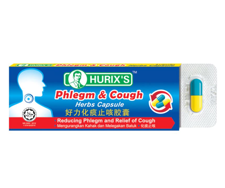 Ofiskita Hurix's Phlegm & Cough Herbs Capsule 6 Capsules / Pack