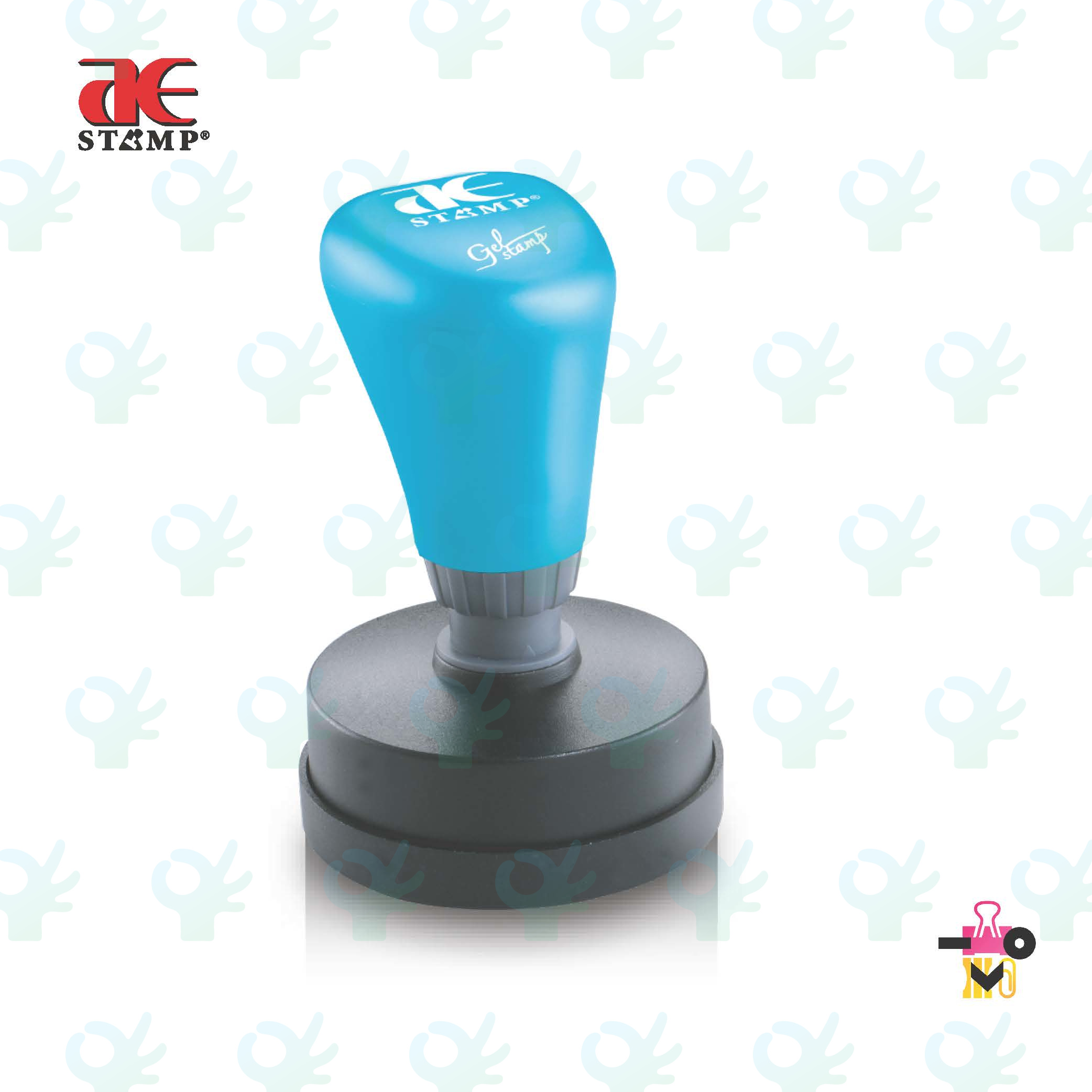 Ofiskita | A E Stamp Round (AE 45) - Black / Blue / Red / Purple
