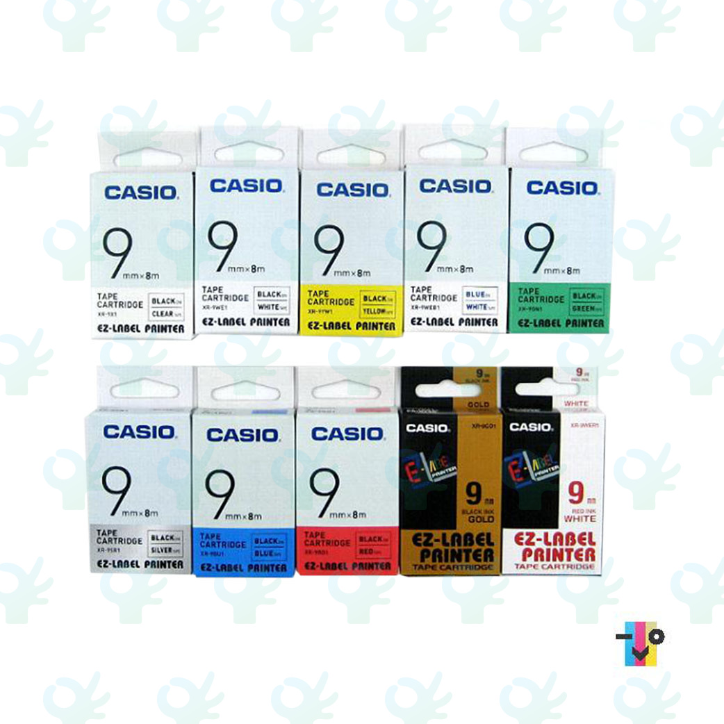 Ofiskita Casio EZ Label Tape Cartridge 9mm X 8mm (XR-9)
