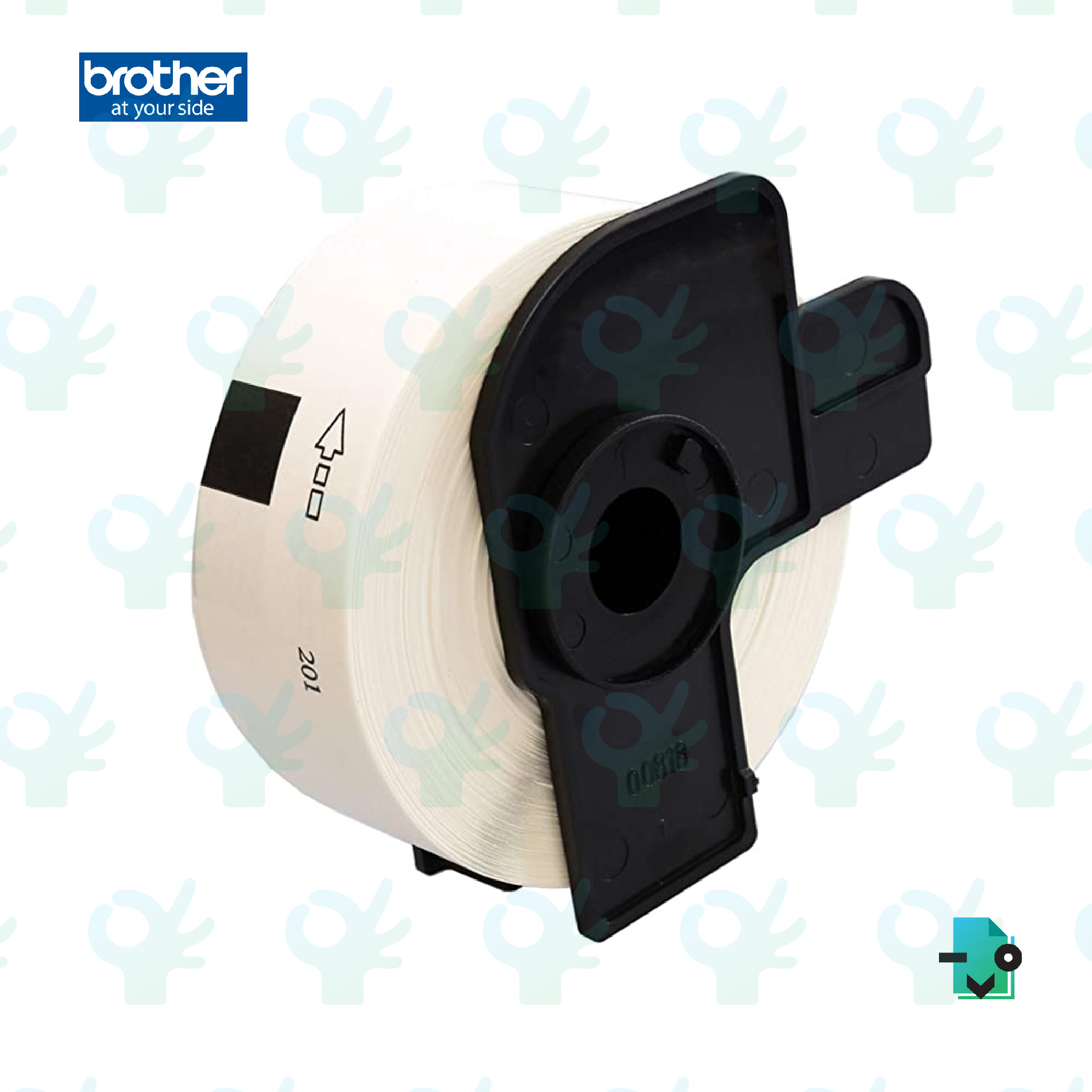 Ofiskita | Brother Dk11221 23 Mm X 23mm Permanent Adhesive ...